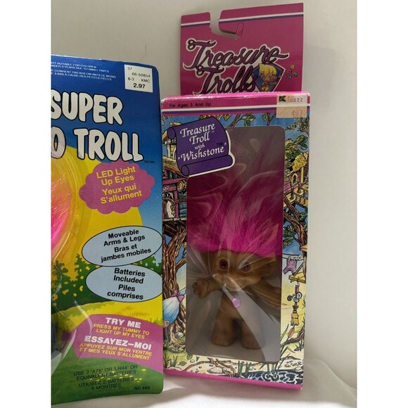 Super Glow Troll & Treasure Troll Combo Pack! Rare , Factory sealed - Picture 2 of 3